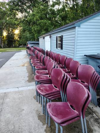 Sturdy Stackable School/Event Chairs 180 Available 1