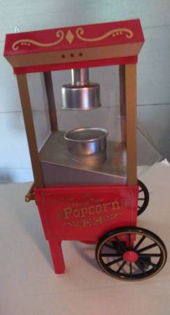 Movie Style Vintage Popcorn Popper machine cart 1
