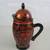 VTG 1970's Russian Khokhloma Hand Painted Lacquered Wood Pitcher 2 thumbnail
