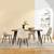 Homy Casa · Lancelot Walnut Dining Set – Modern Khaki Chairs 2 thumbnail