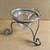 Handcrafted Decorative Centerpiece Iron Stand with Clear Glass Bowl 1 thumbnail