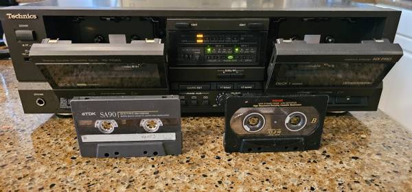 Technics Dual Autoreverse Cassette Deck  HX Pro. JAPAN. Like New! 1