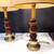 A Pair of Turned Wood Table Lamps 31inches High 2 thumbnail