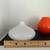 3 glass bud vases- orange - white- clear 12 thumbnail