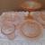Vintage 9 Pieces Pink Depression Glass > Plates, Compote etc Perfect! 3 thumbnail