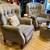 Pale Gray Microfiber Recliner w/ Tufted Back 2 thumbnail