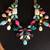 Brand New 20” Statement Necklace Colorful teal pink lime gray black 3 thumbnail
