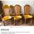 Vintage Set of 5 Mid Century Italian Provincial Cane Back Dining Chairs yellow c 7 thumbnail