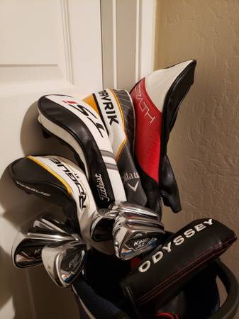 Like New Cobra One Length full golf clubs set and bag 1