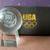U.S. Olympic Sixth Ring Gold Level Glass Ball on Stand 1 thumbnail