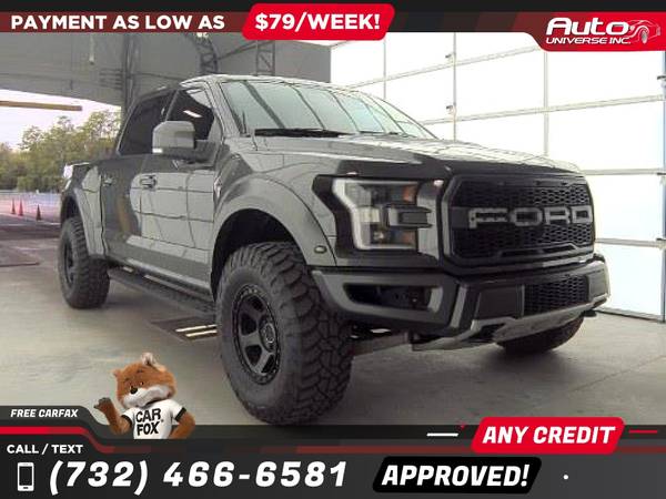 2018 Ford F150 F 150 F-150 Raptor SuperCrew caja de 5.5 - $35,995 (todos los precios anunciados son enganches)63476943657985123