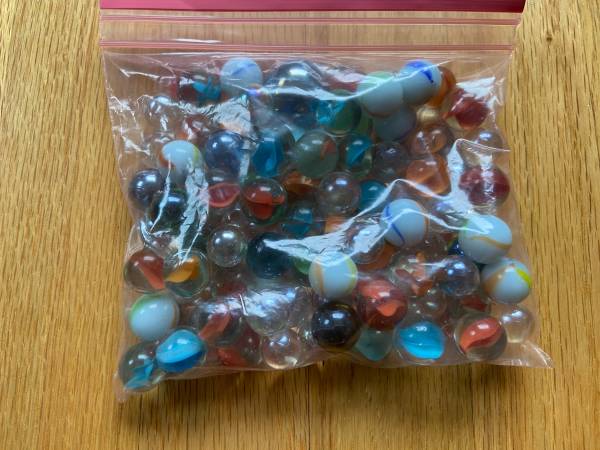 Bag of assorted marbles 1