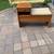 Danish minimalist / modern teak entryway / telephone bench B61 2 thumbnail