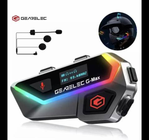 Motorcycle Intercom 2000m Bluetooth Helmet Headset HiFi FM LED Screen 1