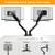 NEW dual monitor mount desk mount full motion heavy duty for up to 35” monitor 5 thumbnail