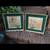 Genuine 1940s Gen Matuscha Hollywood finger paint Florals/orig frames 9 thumbnail