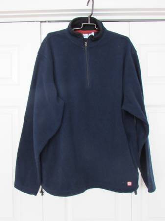 VINTAGE OLD NAVY FLEECE 1/4 ZIP PULLOVER - XL - BLUE EXCELLENT CONDITI 1