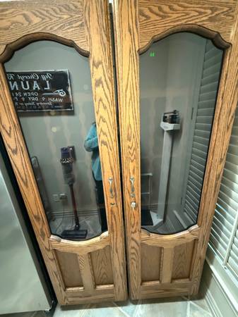 Solid Wood Wine Cabinet 1