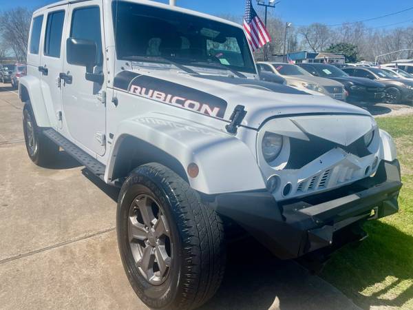 2017 Jeep Wrangler Rubicon Unlimted removeable top . . $3000 down - $15,900 (👍☎  8322063054)63622286520963120