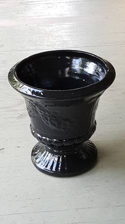 Vintage Black Garden Urn or Planter - Classic Design 1