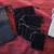 6 drawstring, pouches, one black canvas, one beige canvas 4  felt like 1 thumbnail