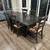 Farmhouse Trestle Table with 7 chairs 1 thumbnail