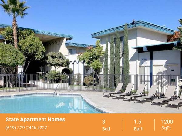$3,850 / 3br - 1200ft2 - Extra Storage, On-Site Maintenance, Refrigerator, BBQ/Picnic Area (San Diego)63998606525827120
