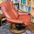 (2pc) Ekornes Stressless Leather Recliner & Ottoman 4 thumbnail