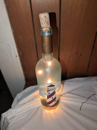 lighted painted bottles 1