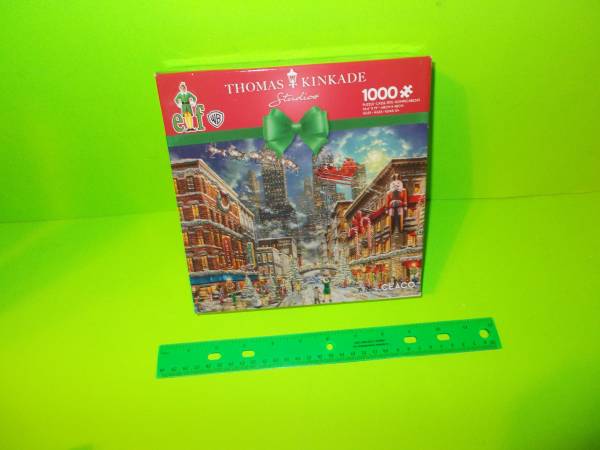 Thomas Kinkade "Elf" Winter Theme 1000 Piece Puzzle __ New 1