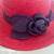 (3) Elegant Red Hat Society Red and Purple Ladies Hat 11 thumbnail