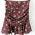 $398 NWT Veronica Beard Taras Floral Print Skirt Merlot Size 0 Ruffle 8 thumbnail