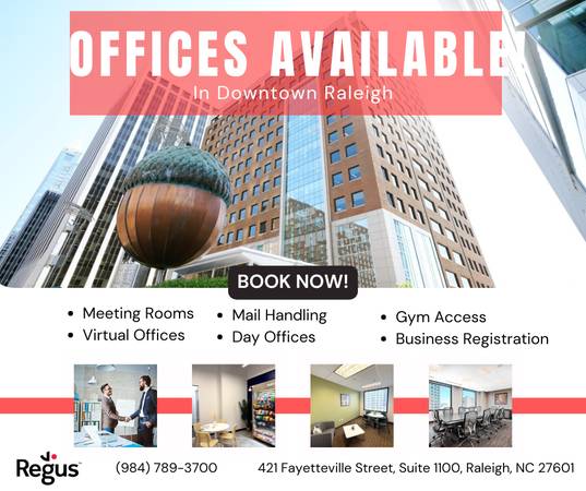 $944 / 89ft2 - Temperaturas agradables, ofertas increíbles: ¡espacios de oficina listos para ti! 💼 (Raleigh)63685997648257120