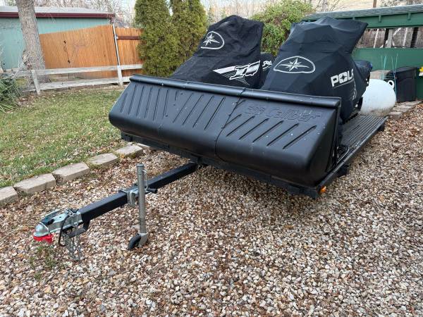 Snowmobiles & trailer 1