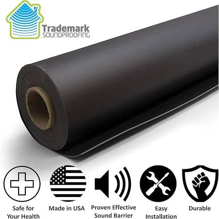 TMS Sound Proof Mass Loaded Vinyl (MLV) - (4x25, 1 lb per 100 sf) 1