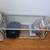Modern Contemporary Sleek Glass Stainless Living Room Table 3 thumbnail