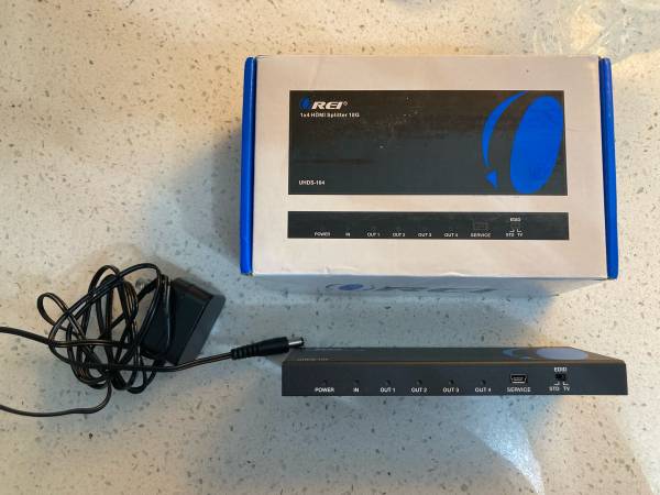 OREI 1x4 HDMI Splitter 18G 1