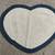 BLUE & BEIGE BRAIDED HEART SHAPED RUG 2 thumbnail