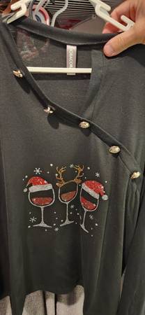Sexy Holiday/Christmas wine shirt 1