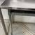 AUCTION Metal Kitchen Work Table w/ Backsplash 5 thumbnail