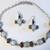 MOONSTONE GARNET AMETHYST Necklace Set SS B/O 1 thumbnail