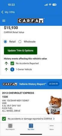 2013 chevrolet express awd - $12,498 (Woodstock)63618721393409121