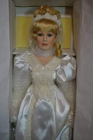 Porcelain Bride Doll - Jeanne Marie - The Court of Dolls Collection 1
