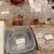 Assorted clear glass serving pieces including an etched floral scallop 13 thumbnail
