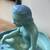 Vintage Van Briggle pottery nude planter flower frog Leda and the swan 3 thumbnail