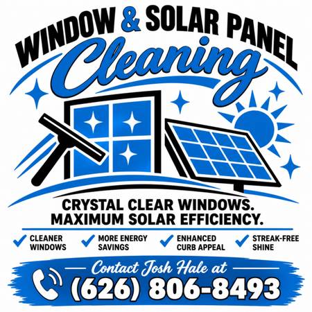 Window and Solar Panel Cleaning - SGV Local 1