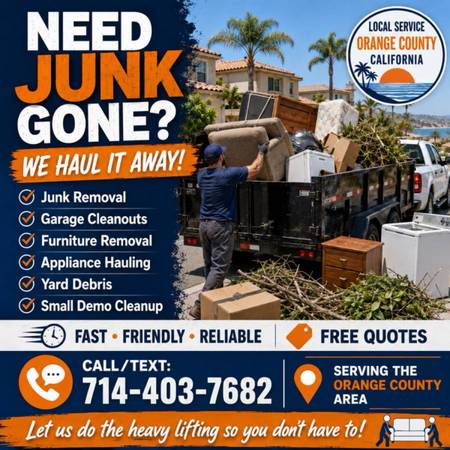 JUNK HAULING / DUMP HAULING PRO’S SAME DAY SERVICE AVAILABLE 1