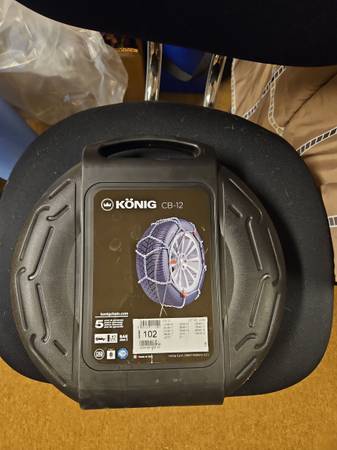 Konig CB-12 tire chains, like new never out of box 1