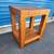 West Elm Cube Nightstand Lamp Side Table drawer chestnut brown 9 thumbnail