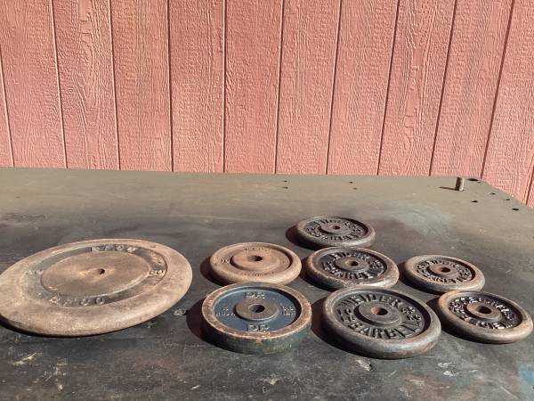 ASSORTED WEIGHT PLATES 1